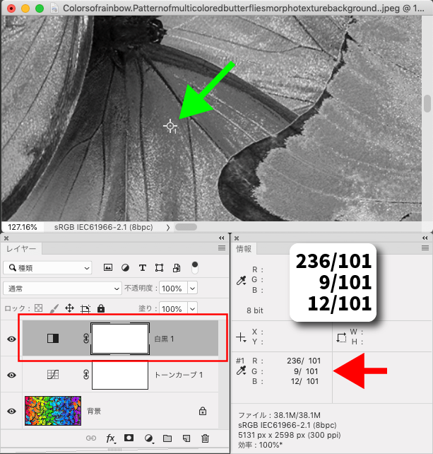Adobe Photoshop で画像を開くと、「無効な JPEG マーカー